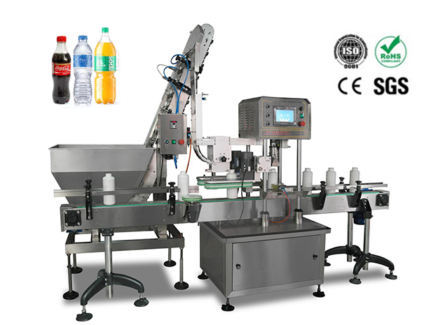 High-speed automatic capping machine with 40-80 bottles/min output for PET bottles
