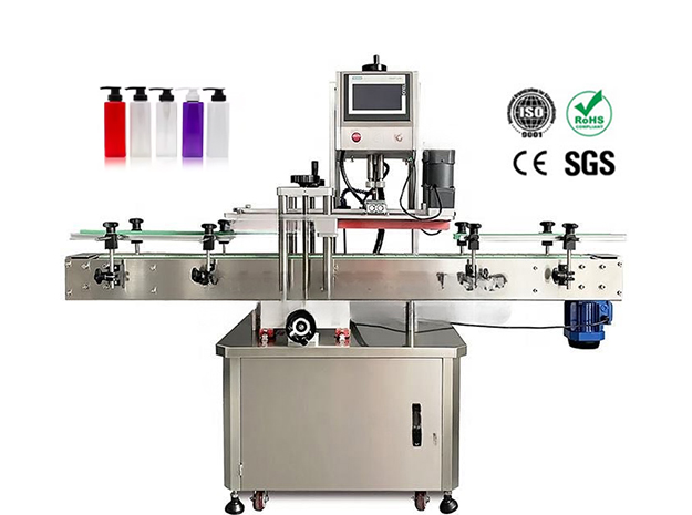 Automatic capping machine with lid lifting machine