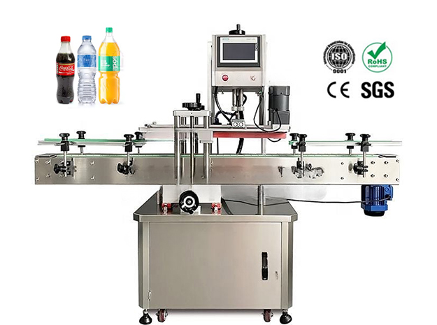 the fully automatic capping machine equipped with an automatic cap feeding machine the voltage adjustable and it can be customized according to the cap size